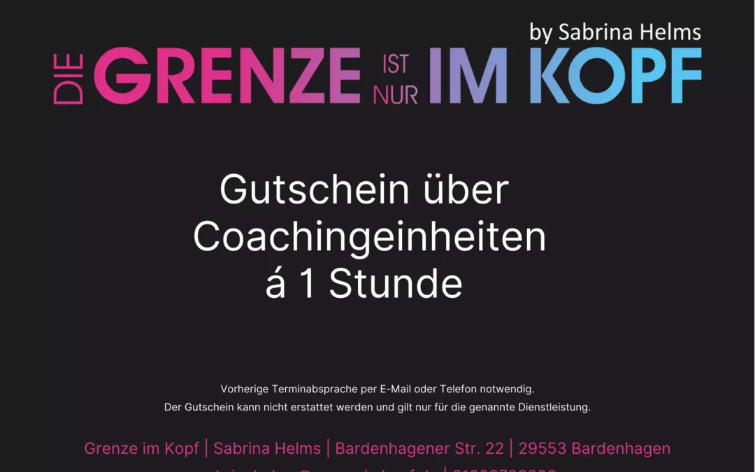 Coaching Gutschein – das ideale Geschenk